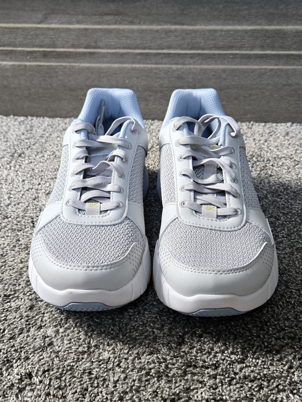 KURU QUANTUM 2 Light Grey and Lime Athletic Sneakers NEW size 9.5 - Picture 5 of 11